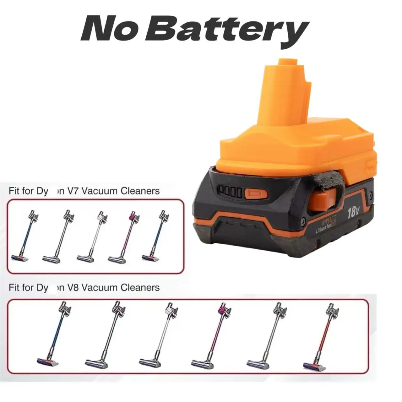 

Battery Adapter/Converterfor RIDGID /AEG 18V To Dyson V7 & V8 Vacuum Power Tool Accessories(Only Adapter)