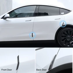 4 pezzi per Tesla Model Y Model 3 Car Door Anti-collision Strip ABS Paint Body Anti Scratch Sticker accessori per la modifica