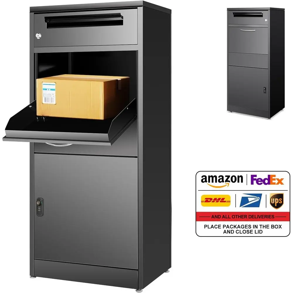 

Extra Large Outdoor Mailbox - 19.6x14.4x44.9 Inches, Ideal for Package Delivery