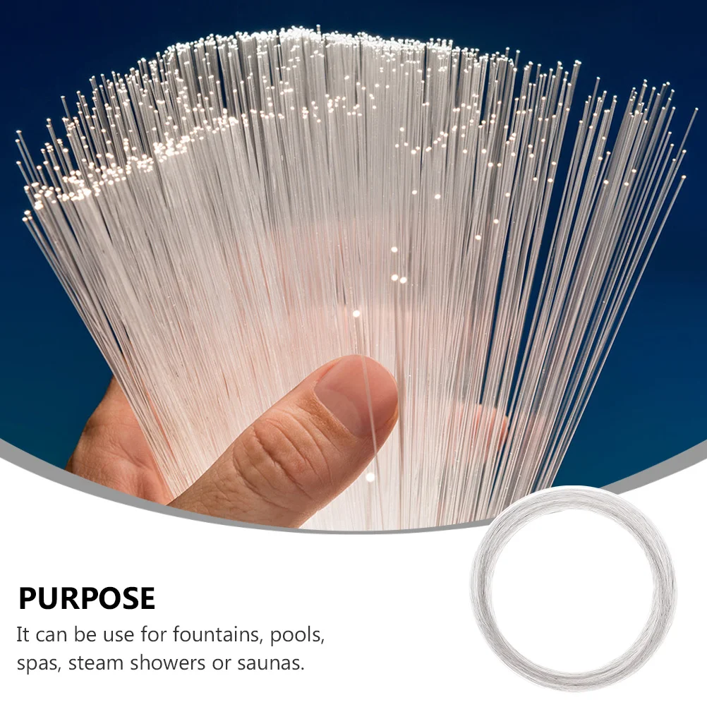 

100M Pmma Plastic Optical Fiber Strand Side Cable For Decoration Pool Spa Sauna Waterproof Non-Conductive Fiber