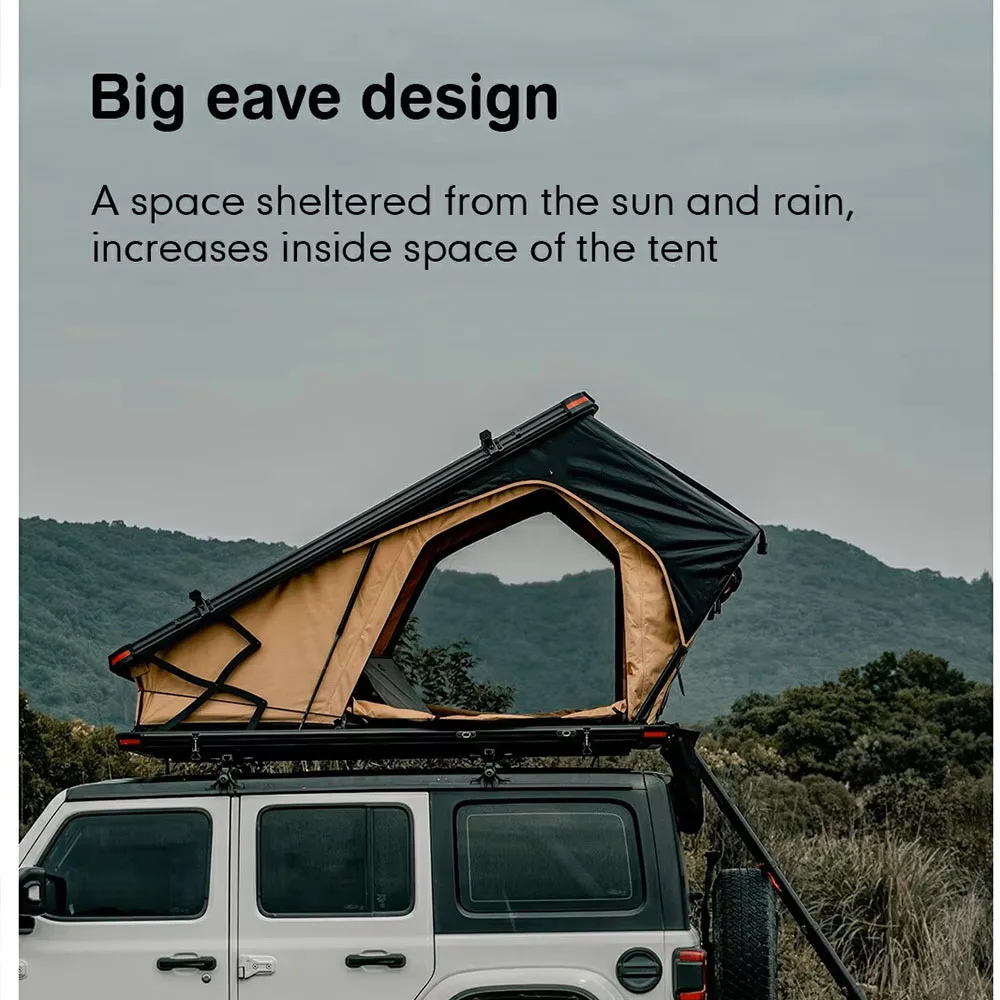 Custom Rugged All-Weather Overland Tent with Reinforced Steel Frame & Gas-Assist Opening Car Roof Tent Customized view 5