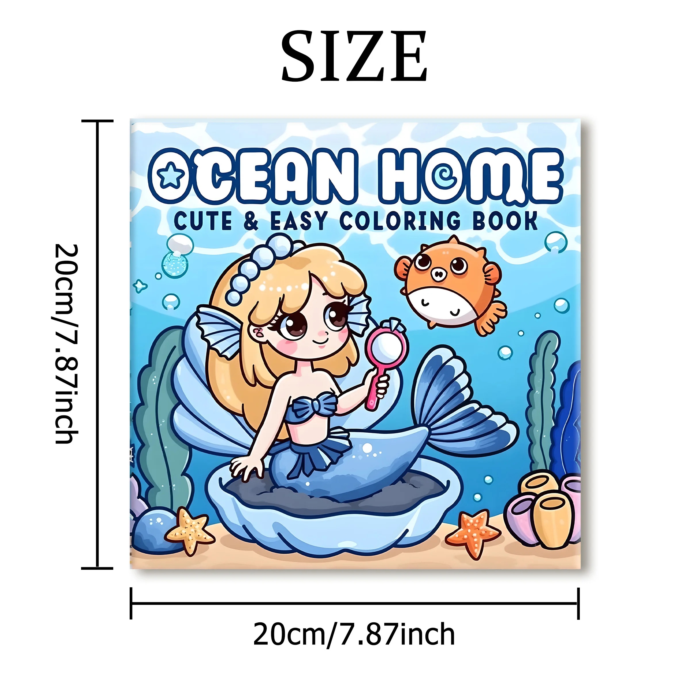 Ocean Home: Coloring Book for Adults Featuring Cute Cozy Daily Activities for Relaxation (Cozy Spaces Coloring)