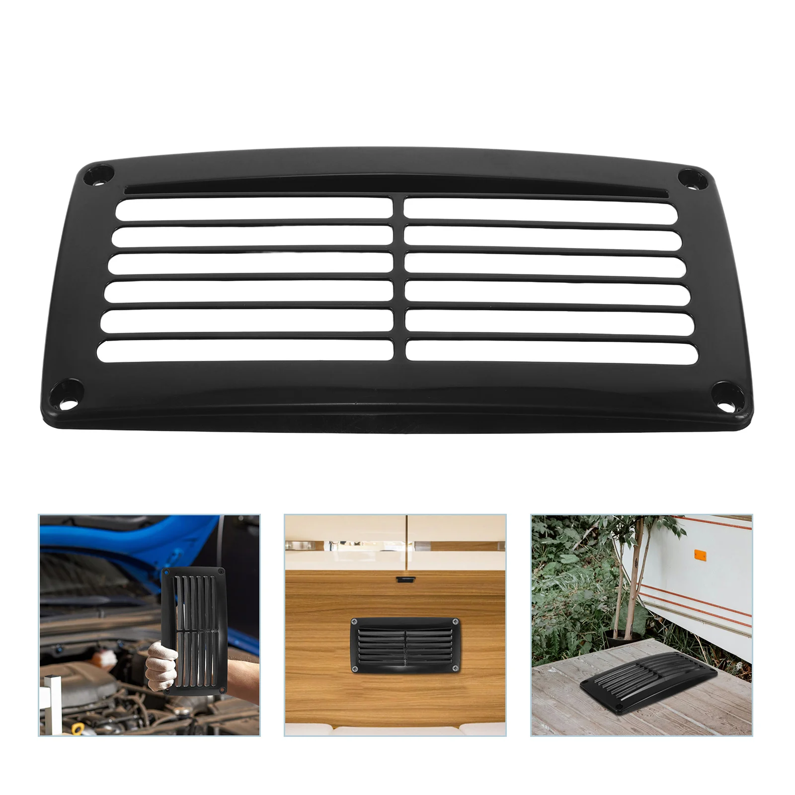 

Louvered Vent Cover for Boat Marine Airflow Grille Replacement Rainproof Ventilation Panel Efficient Air Outlet for Rv Yacht