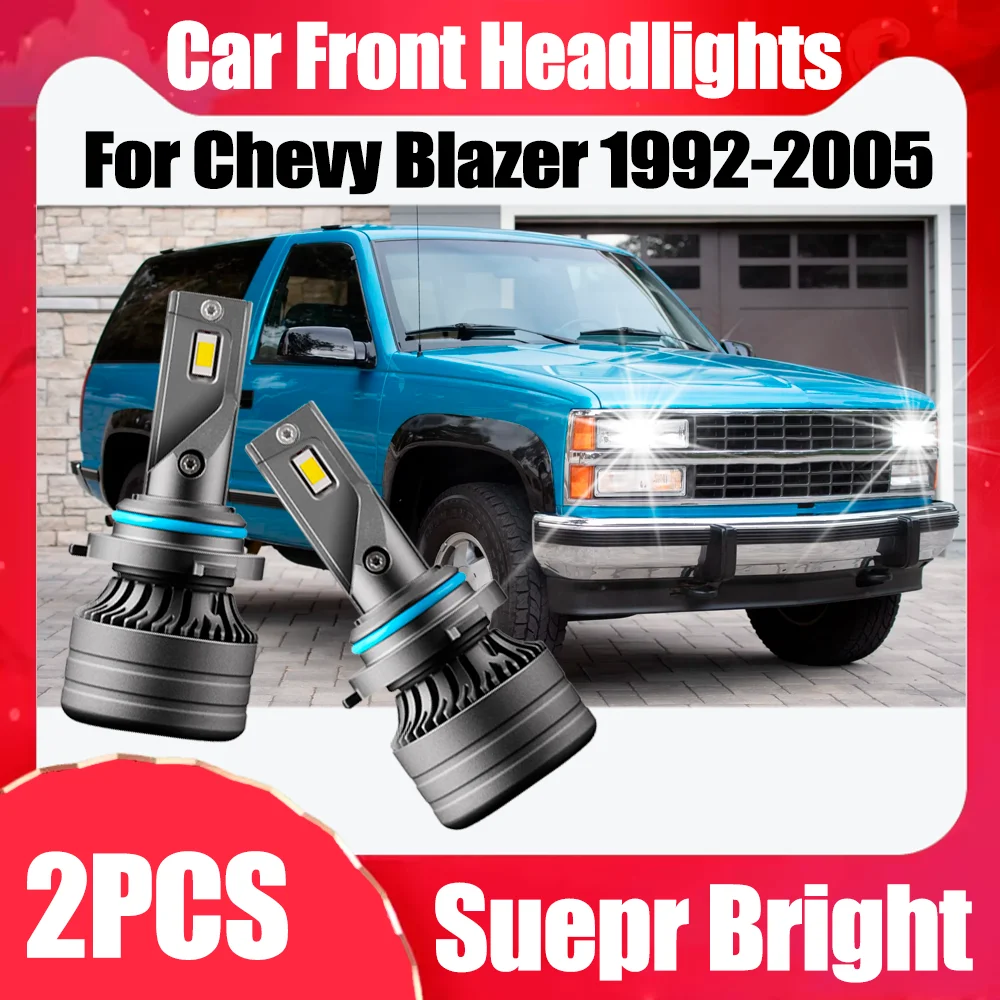 

2PCS 6000K White Suepr Bright 120W 9006 HB4 Canbus LED Headlights 3570 CSP Chips Front Headlight 12V For Chevy Blazer 1992-2005
