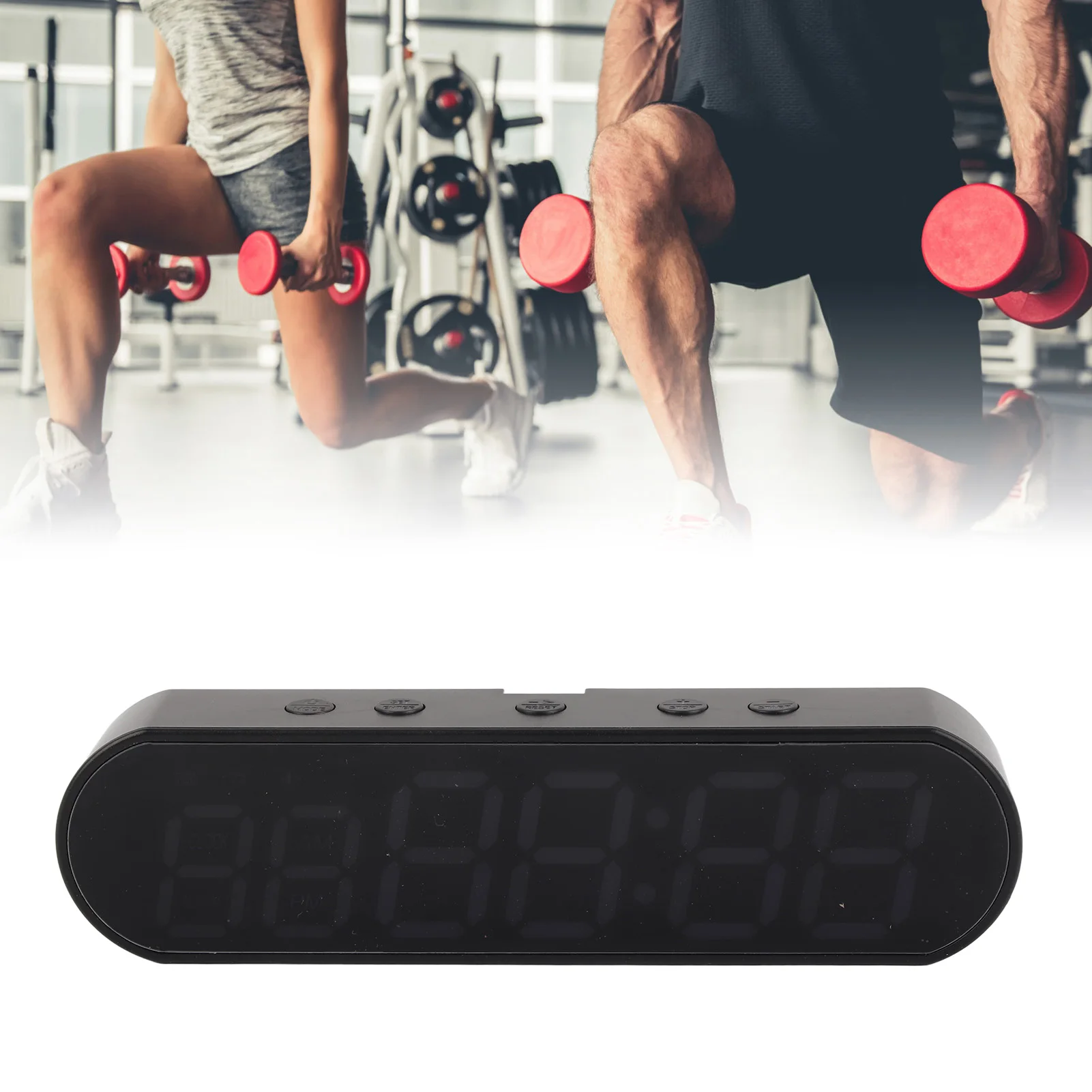 Temporizador de intervalo de Fitness, temporizador portátil para gimnasio, multifuncional, 1000mAh, USB, temporizador de entrenamiento de intervalo deportivo, despertador