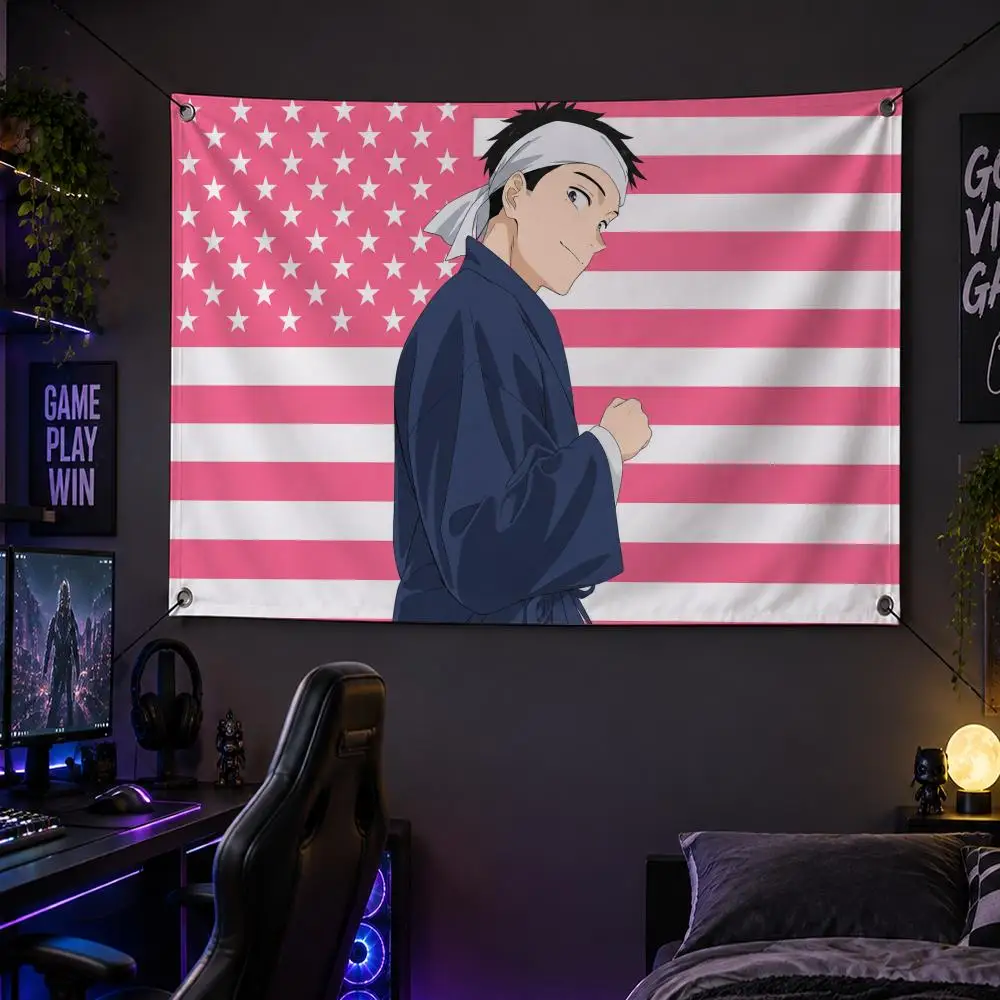 Anime My Dress-Up Darling Expressive W-Wakana Gojo Flags Banner Decor for Bedroom,Garden,Party,Club,Gaming Room,Garage Fan Gift