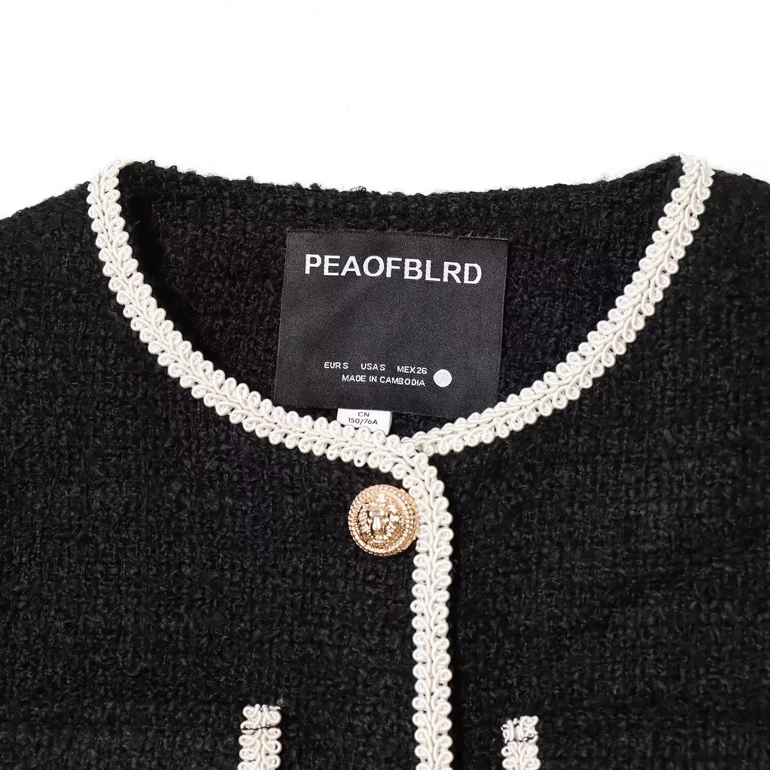 JNLEAOG 가을 새로운 여성 패션 디자인 서클 양털 재킷 루즈 피트 폴리 에스터 긴 소매 라운드 넥 버튼 클로저 코트