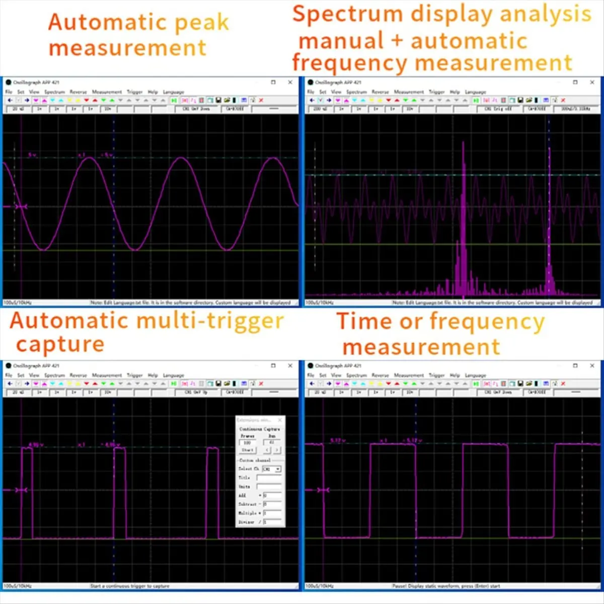 【DT56】Fosc53C 1M Wi-Fi USB Oscilloscope 5-Channel Synchronous Input Electrical Repair Automotive Handheld Oscilloscope