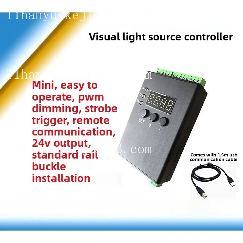 Machine vision light source LED light source controller 4-channel PWM driver trigger strobe device 24V dimmer