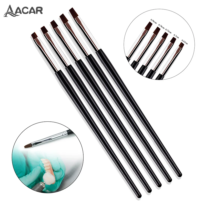 5/7Pcs Dental Resin Shaping Brush Pens Nylon Brush Nails Art Brushes Various Size Dentistry Composite Teeth Dentistry Material