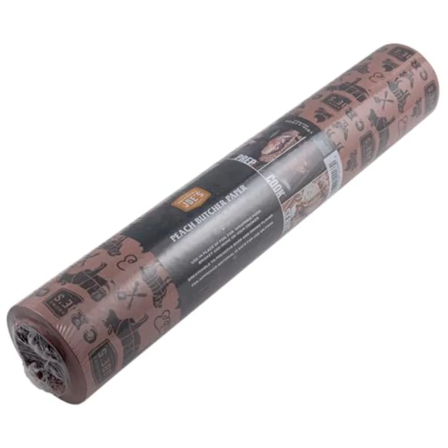 

Oklahoma Joe's Peach Butcher Paper 18‑in x 100‑ft Roll, Made in USA, Heat‑Resistant and Breathable BBQ Wrapping Paper for Smoki