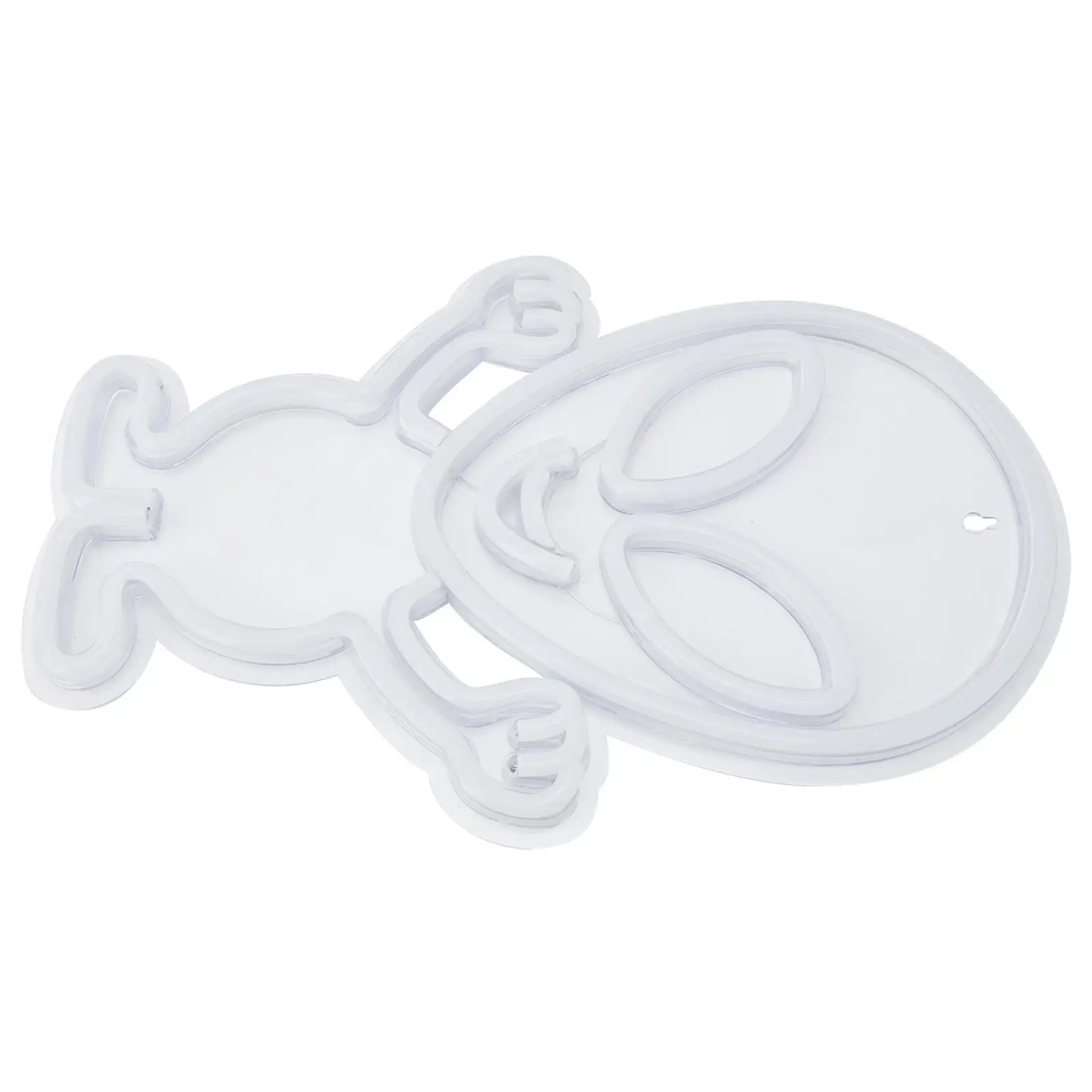 Lâmpada de néon em forma de alienígena durável - luz elegante para sala de estar, para quarto e decoração de sala de exposições