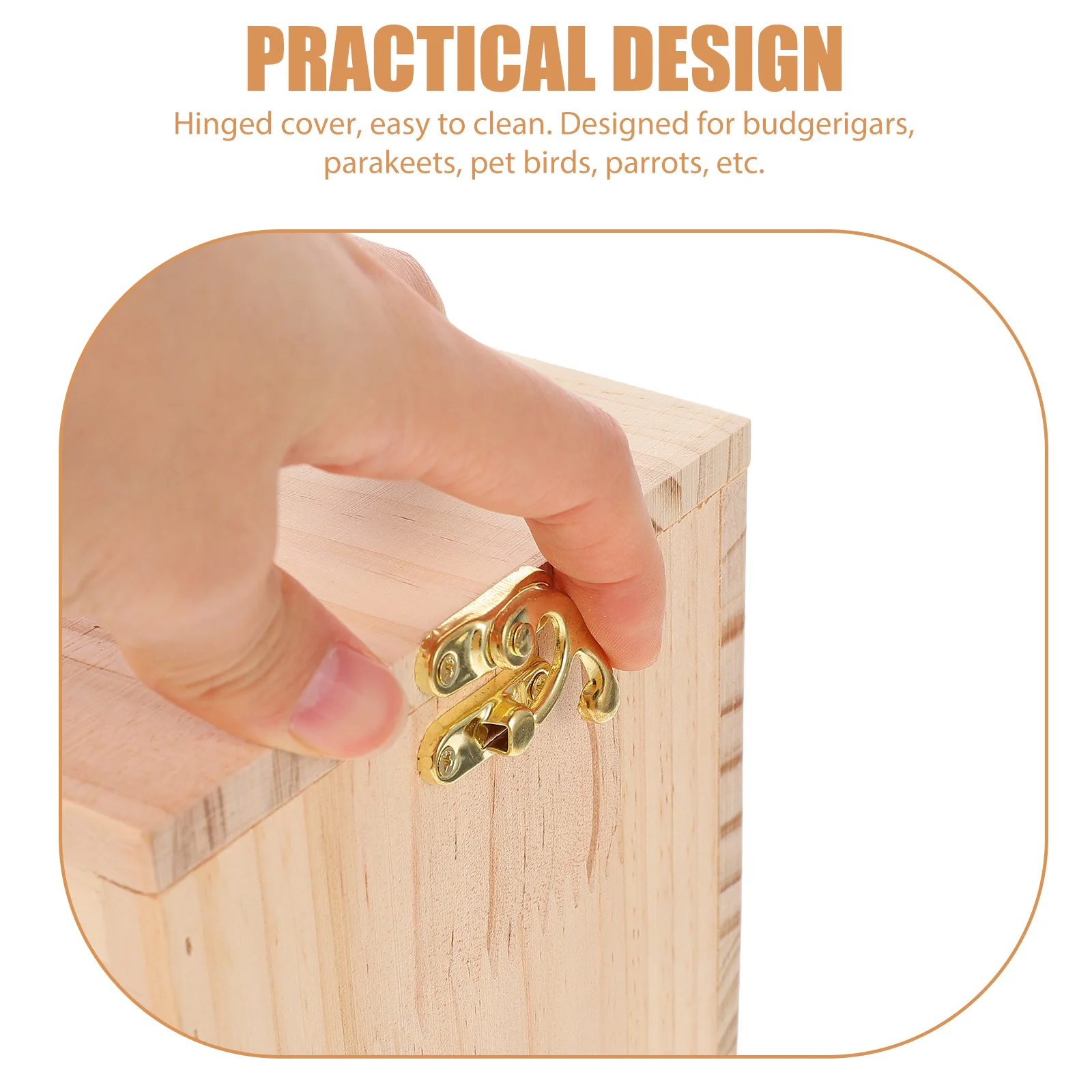 

The Bird's Nest Rest Parrot House Cockatiel Nesting Box Accessories for Small Birds Wooden Bed Parrots Large Parakeets
