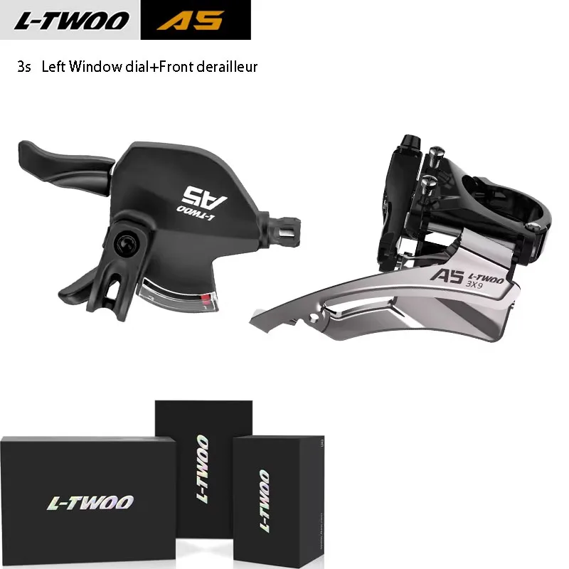 L-TWOO A5 3x9 Speed Mountain Bike Trigger Shifter Set Low-profile Dual-pull Front Derailleur 95mm Rear Derailleur