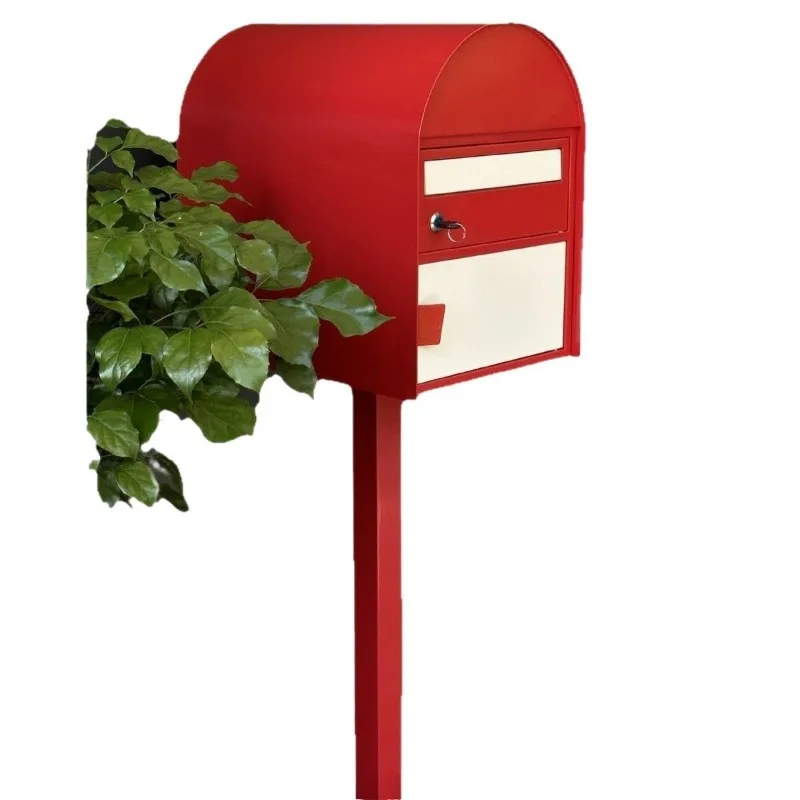 Metal outdoor export mailboxes, outdoor rainproof mailboxes, villa courier community parcel boxes