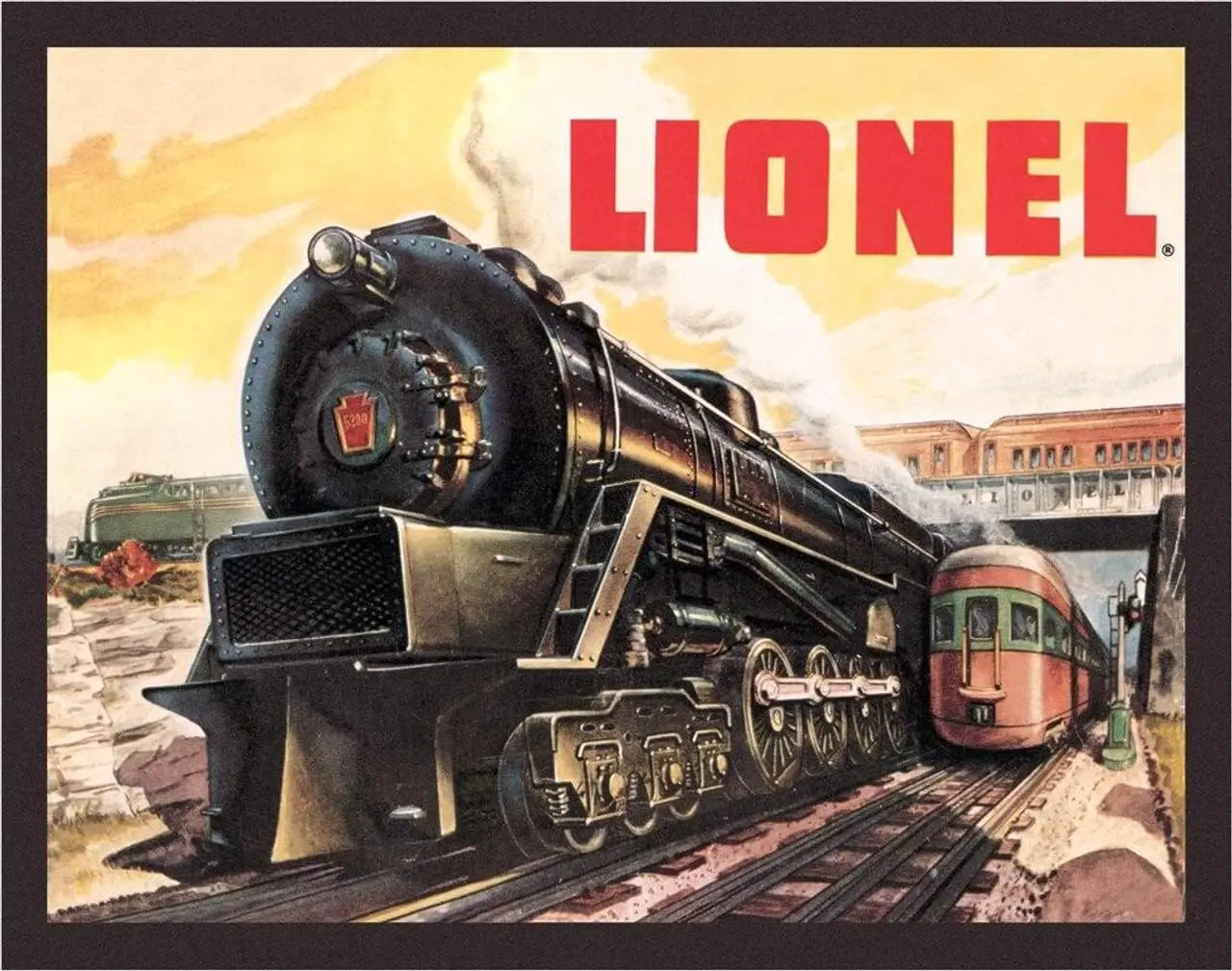 Desperate Enterprises Lionel Trains 5200 Tin Sign - Nostalgic Vintage Metal Wall Décor Made in USA
