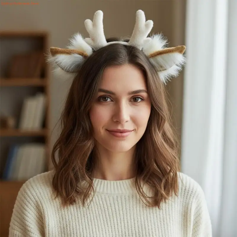 

F92D Practical Metal Wire Animal Ear Headpiece For Role Playing Parties And Seasonal Celebrations