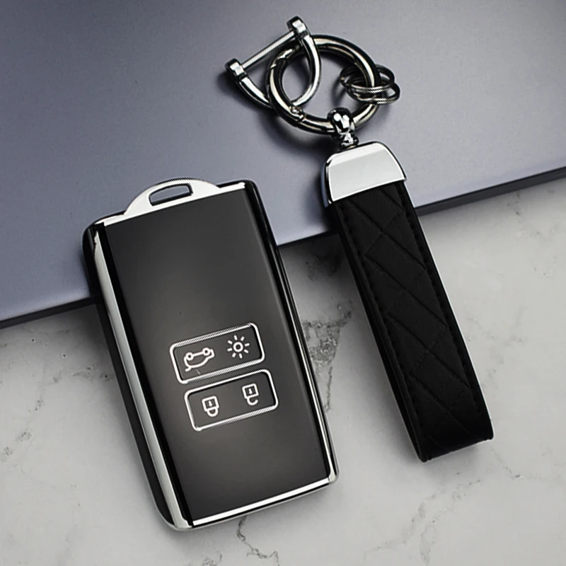 NEW TPU Car Key Cover Case Fob For Renault Captur Megane Talisman Espace Clio Zoe Koleos Scenic 4 Arkana Dacia Sandero Card