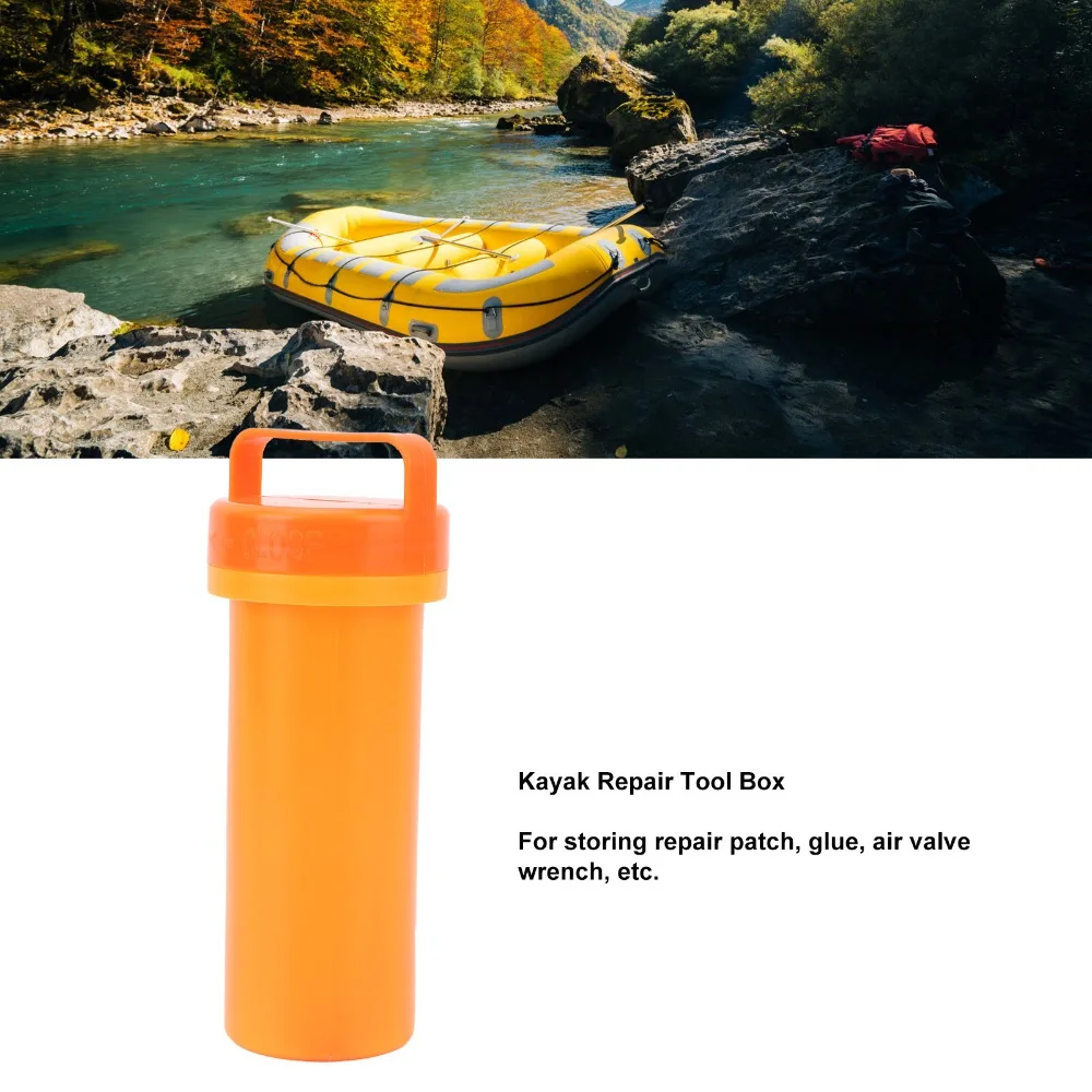 Durable PVC Material Kayak Repair Tool Box Multi-Function Organizer Box Inflatable Boat Repair Kit Kayak Accessories