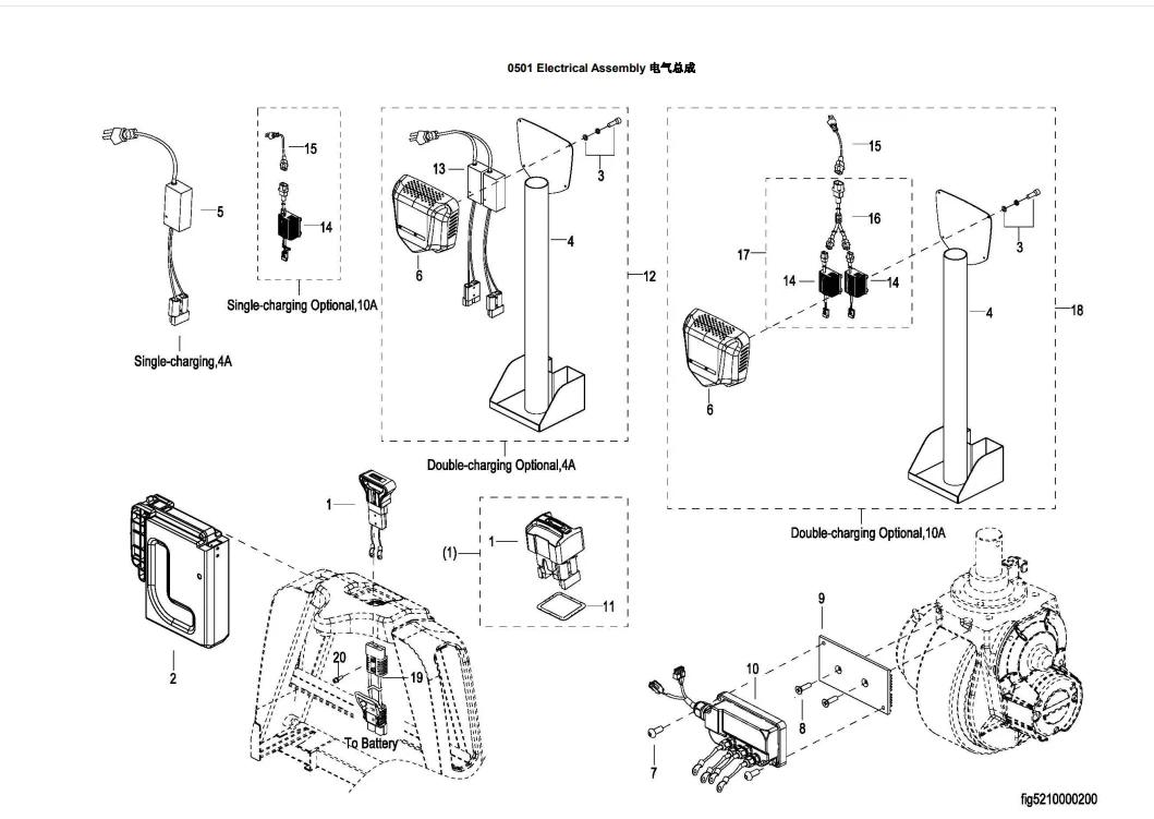 2YL071004000-10 F4 Controller  for  EP bigjoe  forklift parts