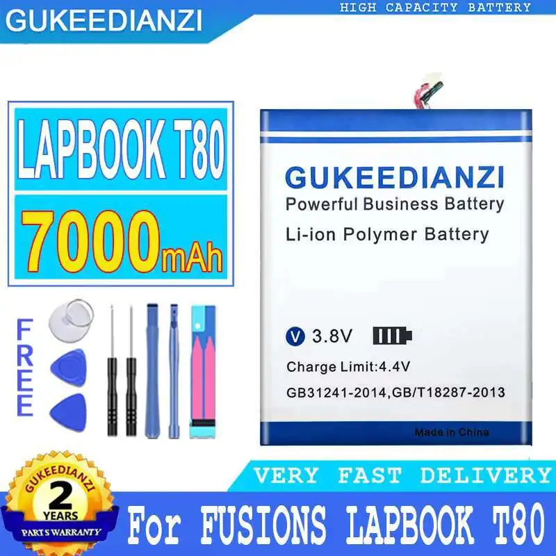 

Tablet Battery 7000Mah Long Lasting For Fusions Lapbook T80 TH133C-YD Reliable Power