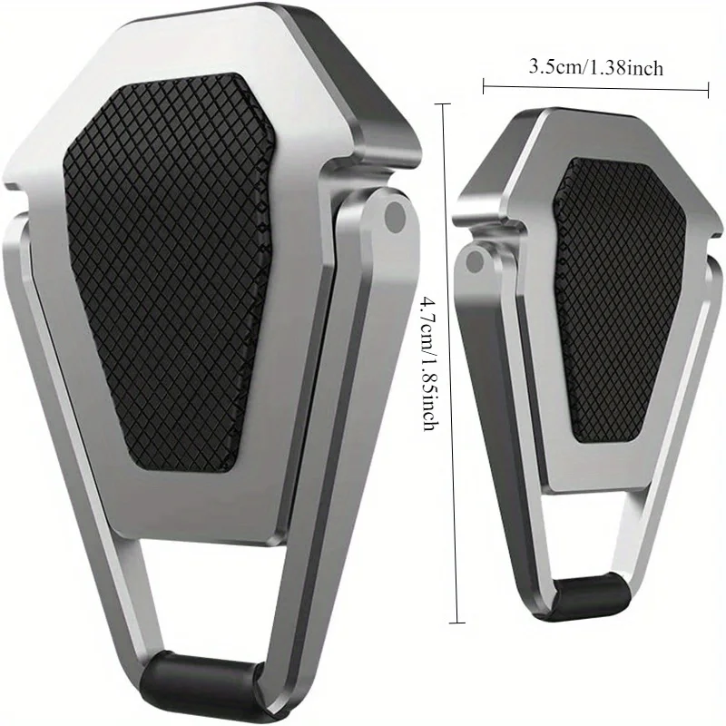 2Pcs Compact Portable Laptop Stand: Invisible, Foldable, Zinc Alloy Material for 10-17 Inch Laptops, Tablets, Keyboards