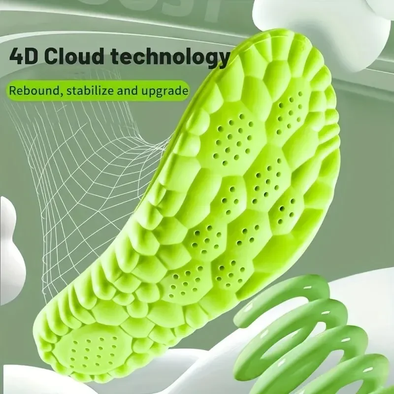 

Shock Absorption Comfortable Breathable Wormwood Deodorant Insole Arch Support Latex Soft Sweat Absorbing Running Feet Care