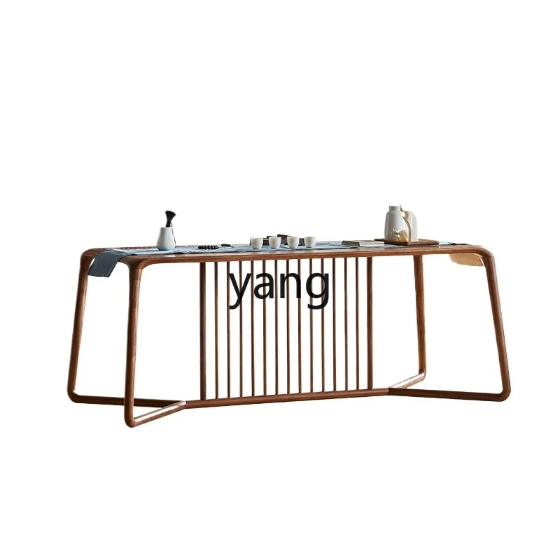 LMM new Chinese table zen black walnut kung fu tea table tea table
