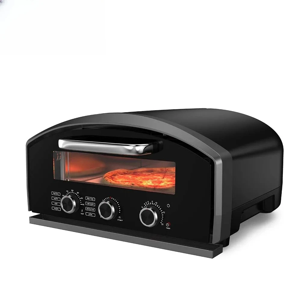 Applicable to 12 Inch Electric Pizza Maker with 800°F Heating 8 Touchscreen Presets Stainless Steel Indoor Pizza Oven Electric G