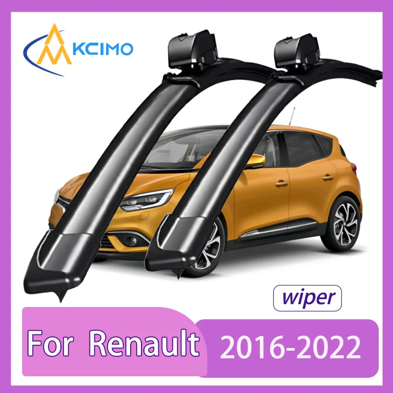 

Quiet Beam Wiper Blades 2pcs Windscreen Window Car Accessories For Renault Scenic IV 2016-2022