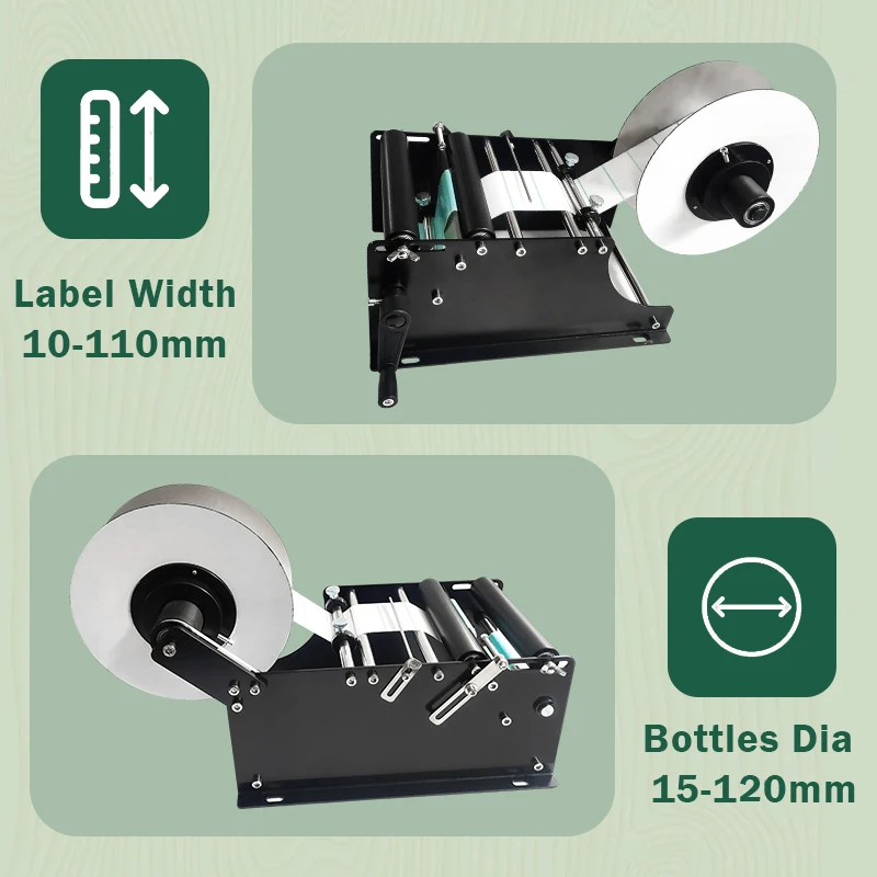 Mini ręczna maszyna do etykietowania naklejka samoprzylepna uchwyt mały słoik plastikowa okrągła butelka papierowa maszyna pakująca półautomatyczna