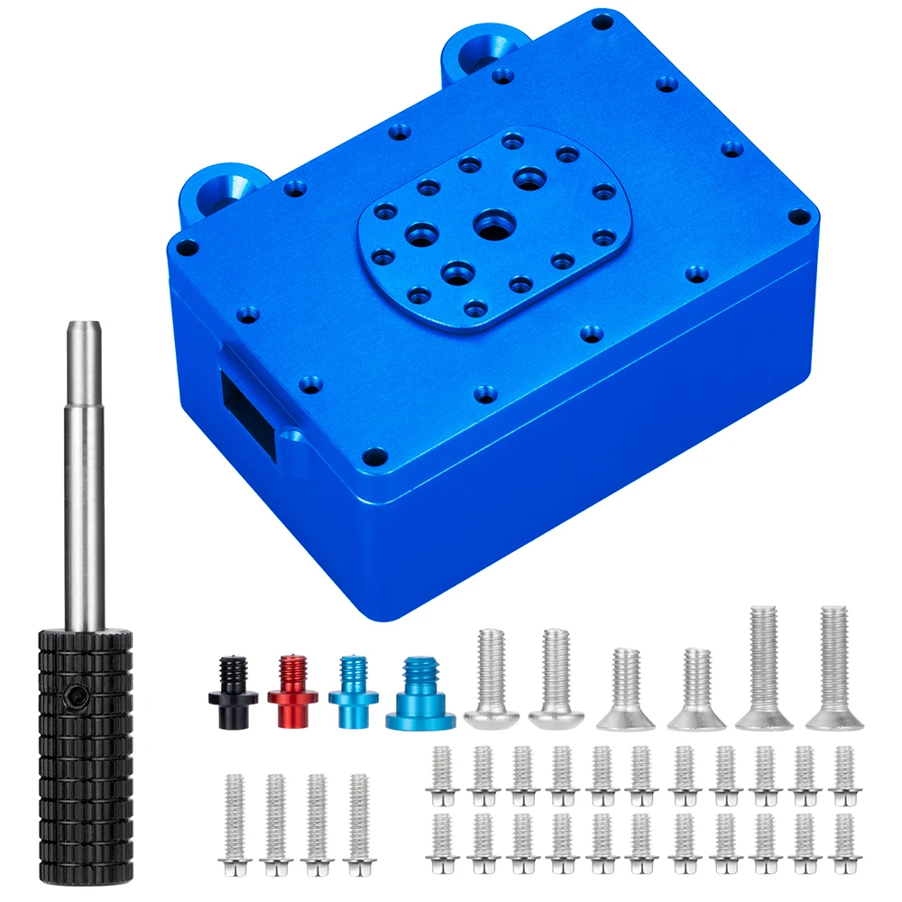 YEAHRUN Aluminum Fuel Cell Receiver Box for 1/10 RC Crawler Car Axial SCX10 Electric Box Parts