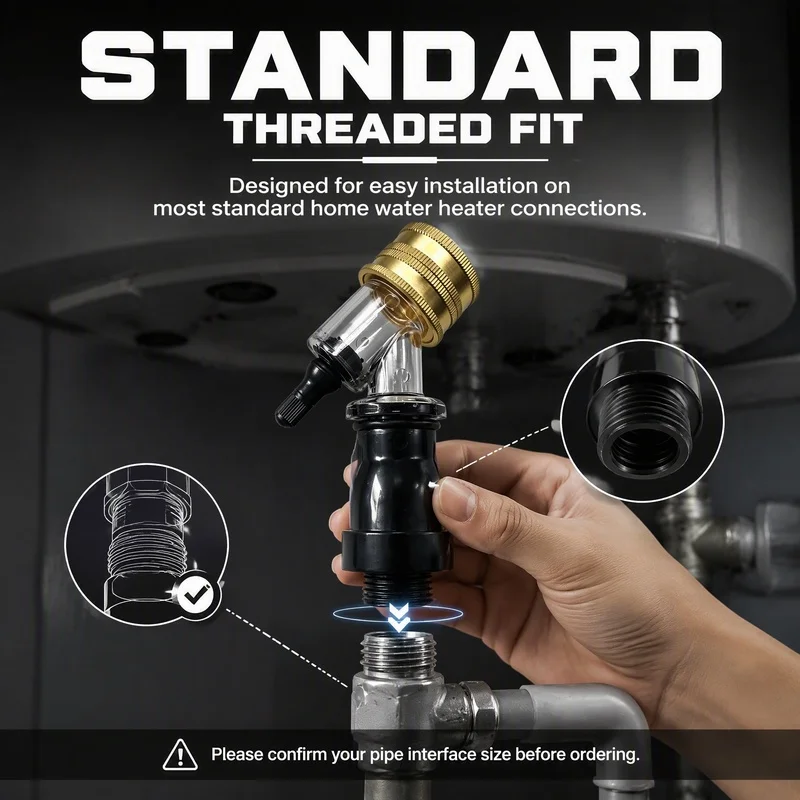 Transparent Visual Water Filter Adapter Tap Water Pre‑Filter Detachable Sediment Impurity Removal Filter For Kitchen Faucet Wate view 4