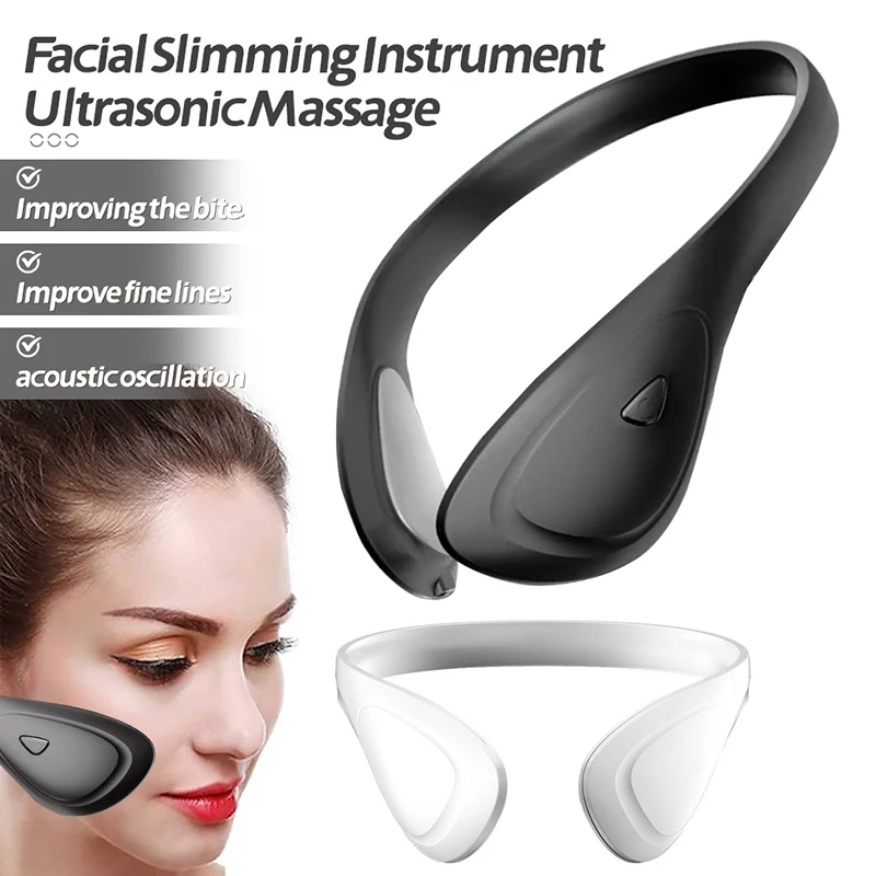 NEW Electric V Face Lifting Massager Face Slimming Belt Facial Muscle Stimulator Facial Tightening Machine EMS V-Face Exerciser