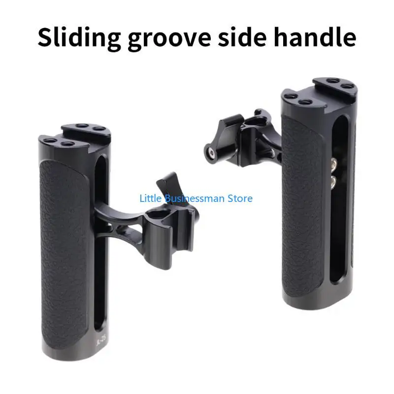 Mini-Seitengriff für 1/4-Zoll-20-Gewindeloch-Kamerakäfiggriff, leicht, tragbar, für DSLR mit Kaltschuhausrüstung M76A – Detail 7