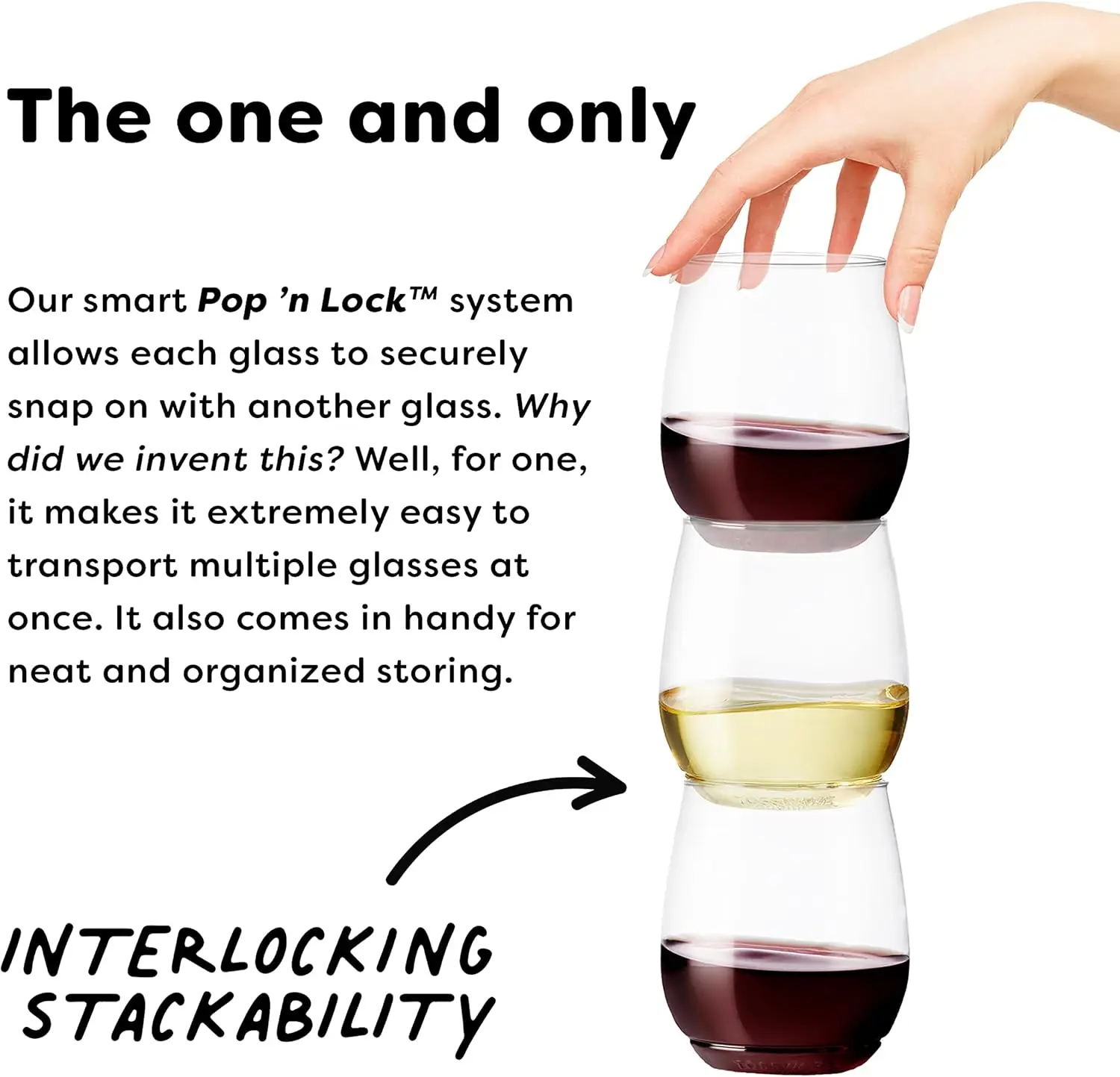 POP 14oz Vino Set of 252, Recyclable, Unbreakable & Crystal Clear Plastic Wine Glasses