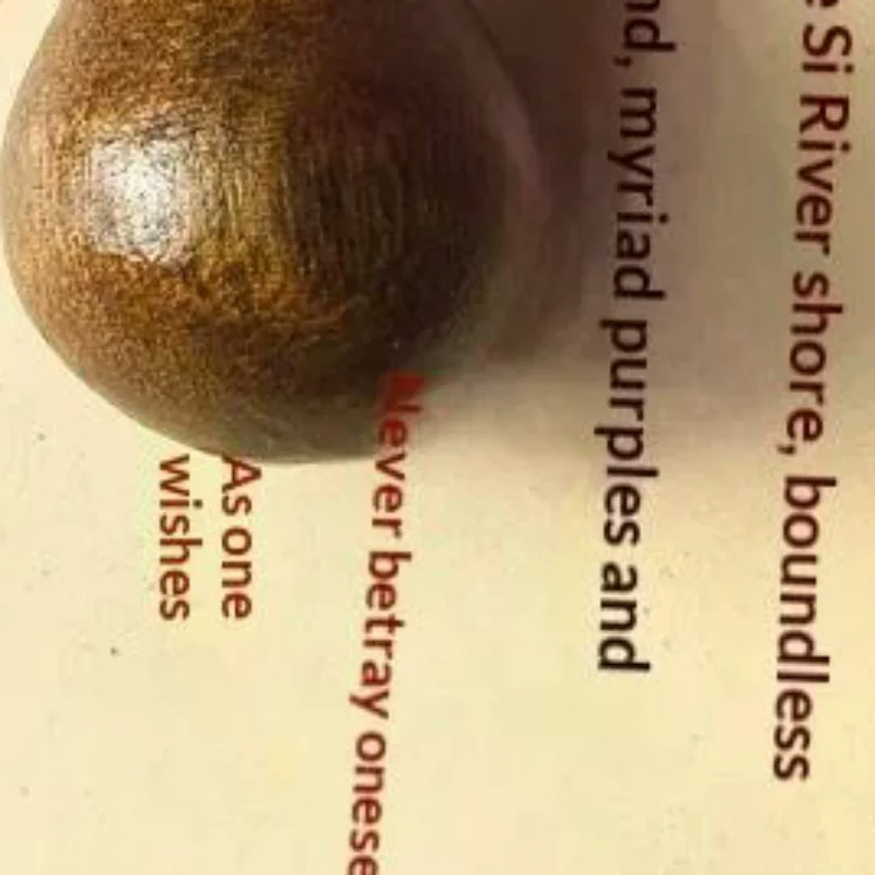 

Wooden Finger Bone Toys Rotating Polishing Hand Spinner Dumbbell Golden Sandalwood Decompression Toy Gifts