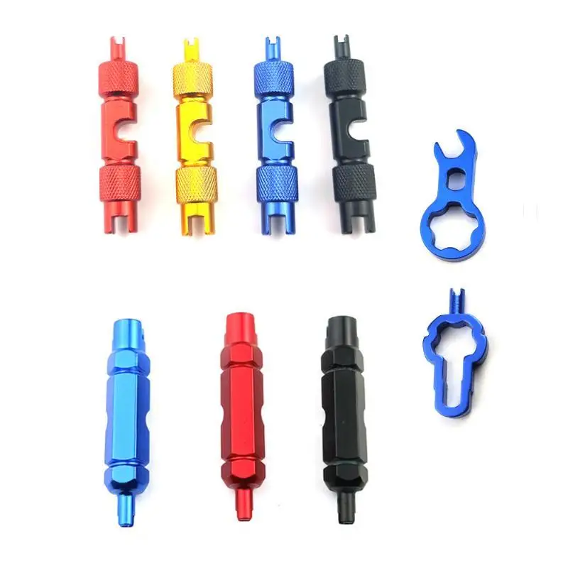Multifunctional 3-in-1 Bike Valve Core Remover 1Pcs Easy Operation Wrench Spanner Tool for Bike Tire Repair Maintenance
