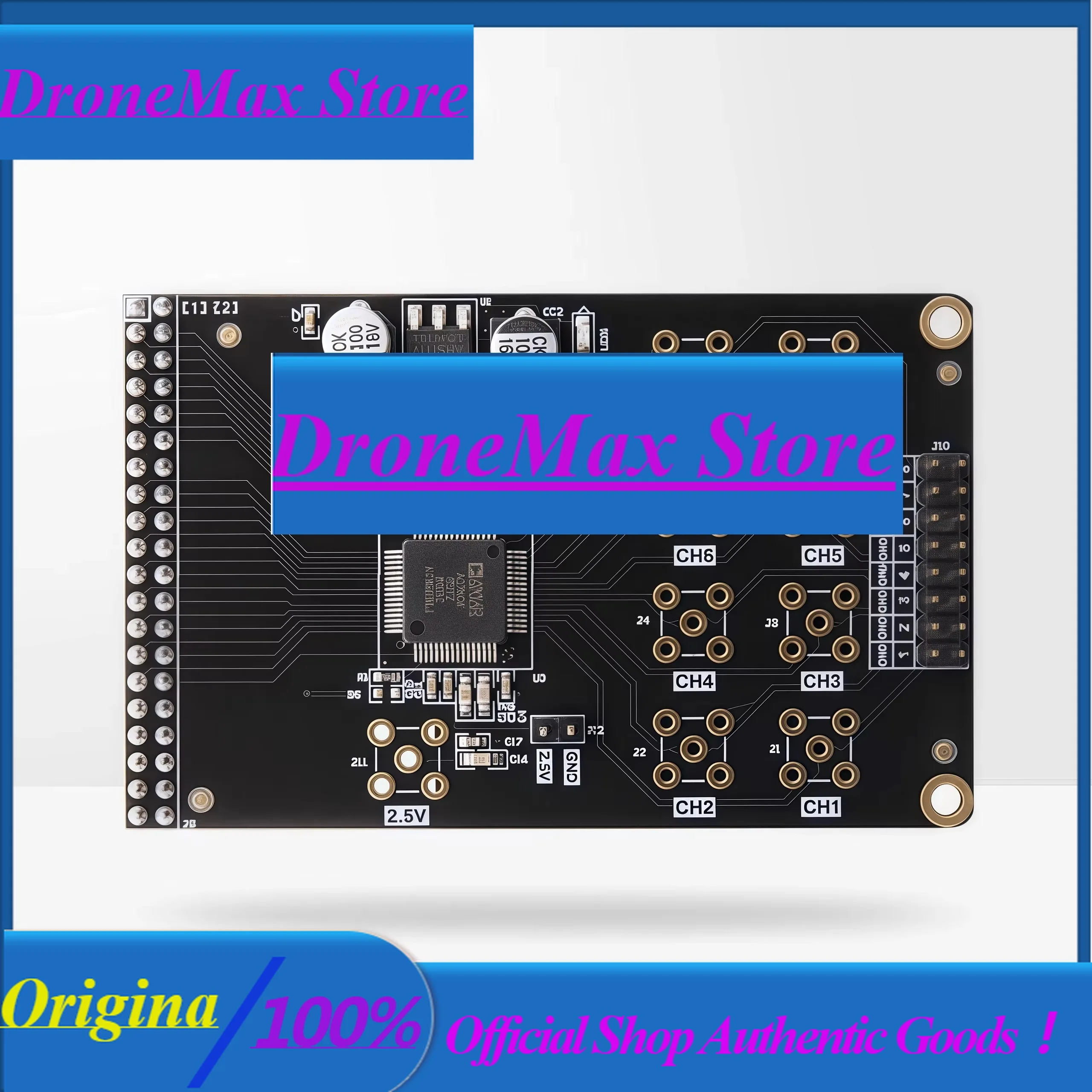 DroMaSupporting AD Module Multi-channel Synchronous Sampling 16-bit AD7606