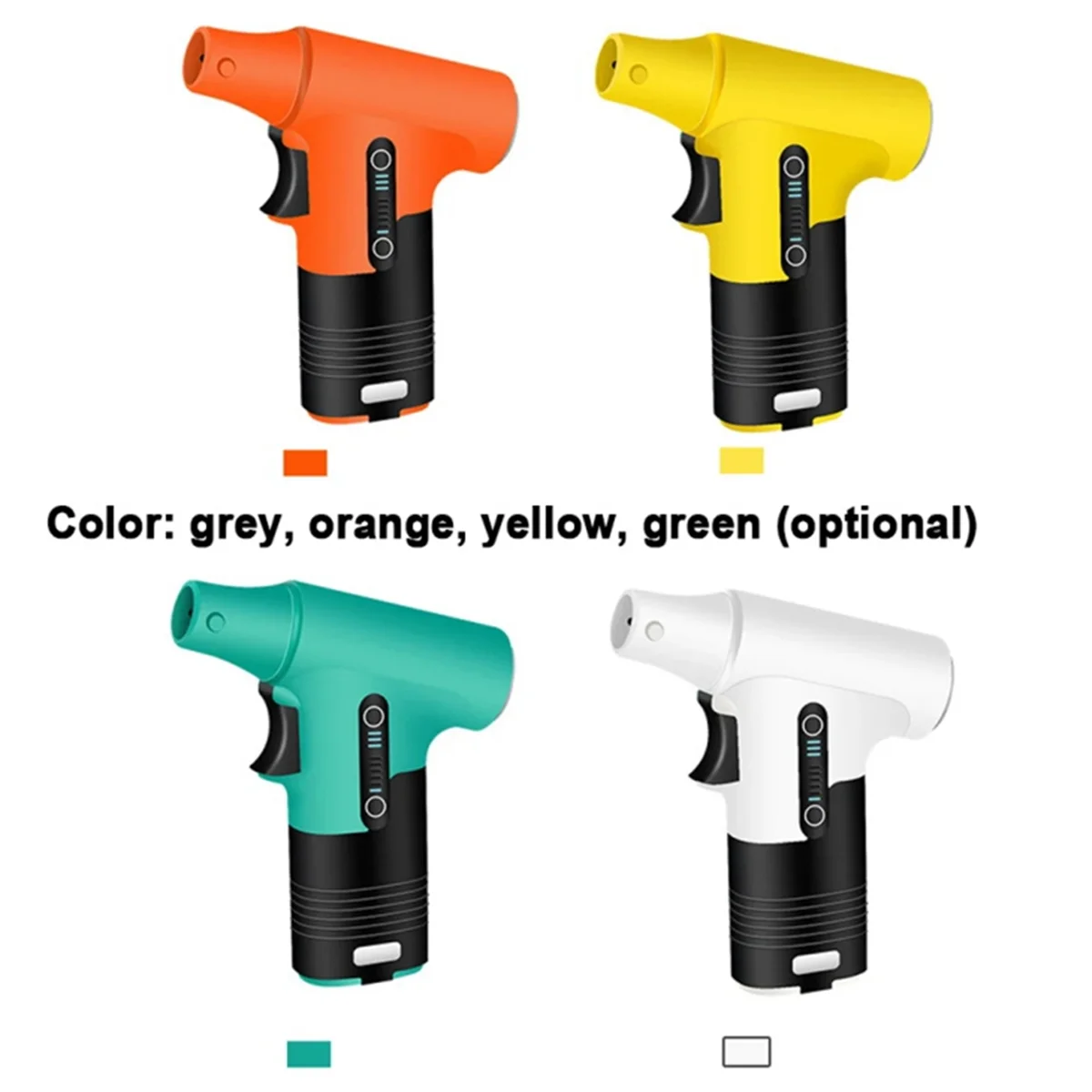 A35T-Brushless Motor Jet Fan 120,000RPM Turbofan High Power Dust Blower Compressed Air Duster Keyboard Cleaning Tool Yellow