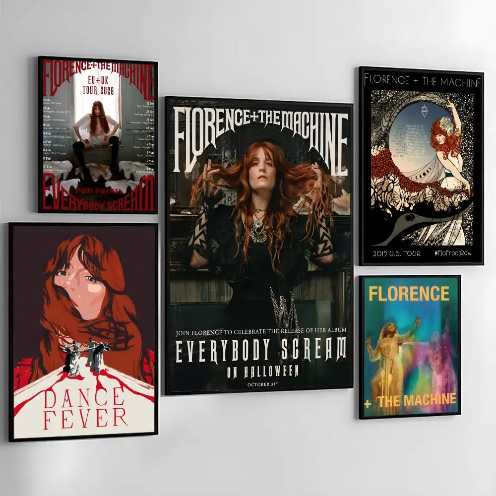 Band F-florence And The Machine Poster High-Quality And Affordable Wall Stickers For Dormitory And Living Room Decoration