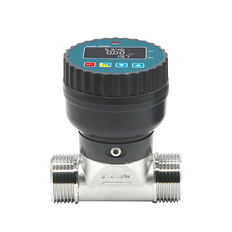 ZJLCD-DN25 SUS Digital display flowmeter stainless steel valve body acid and alkali resistance 485 data transmission