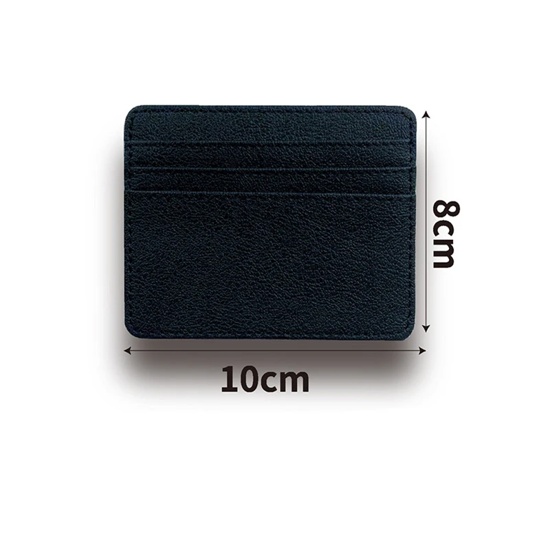 Pu Multi-Card Slot Ultra-Dunne Kaarthouder Unisex Grote Capaciteit Anti-Demagnetiserende Credential Bag Vierkante Korte Creditcard Cover