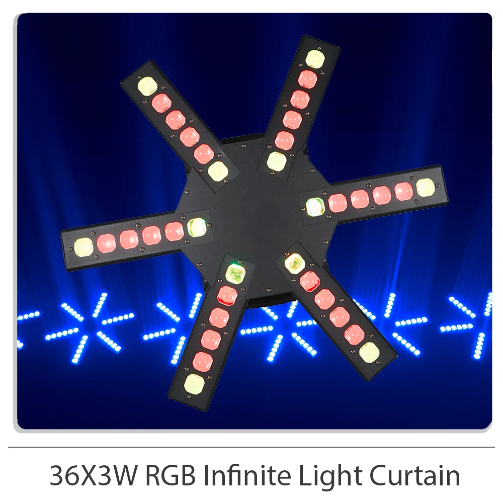 

36X3W Professional moving head color-changing matrix LED beam light, stage lighting with DMX512 for DJ Disco Party Wedding