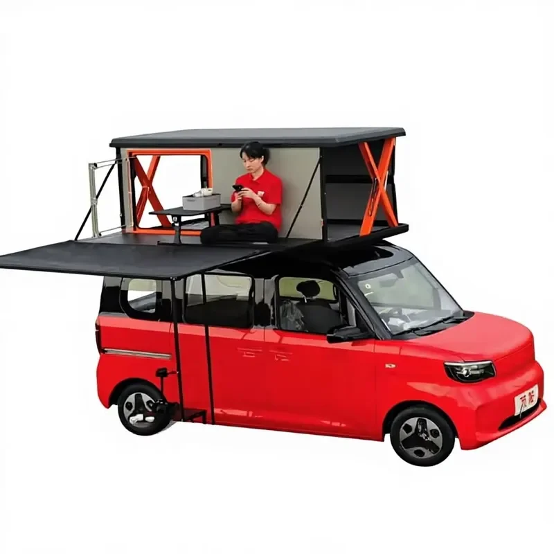 for SUV Pickup Lightweight All Metal Hard Shell Roof Tent All Aluminum Electric Remote Control Universal All Seasons Three