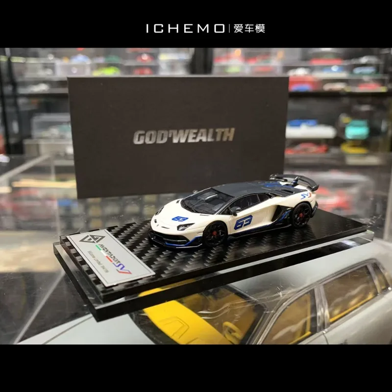 

GW 1:64 Lamborghini SVJ Big Bull 63, модель автомобиля из смолы, ограниченная серия, игрушка для мальчиков, детский подарок, коллекционное украшение для взрослых.