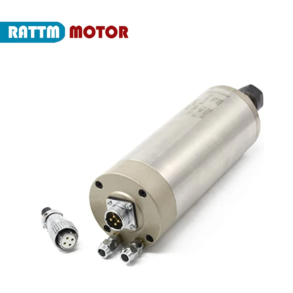 GDZ-80-2.2B ระบายความร้อนด้วยน้ําแกนมอเตอร์ 2.2KW ER20 220V 24000rpm 80 มม.400Hz สําหรับ CNC Router Milling