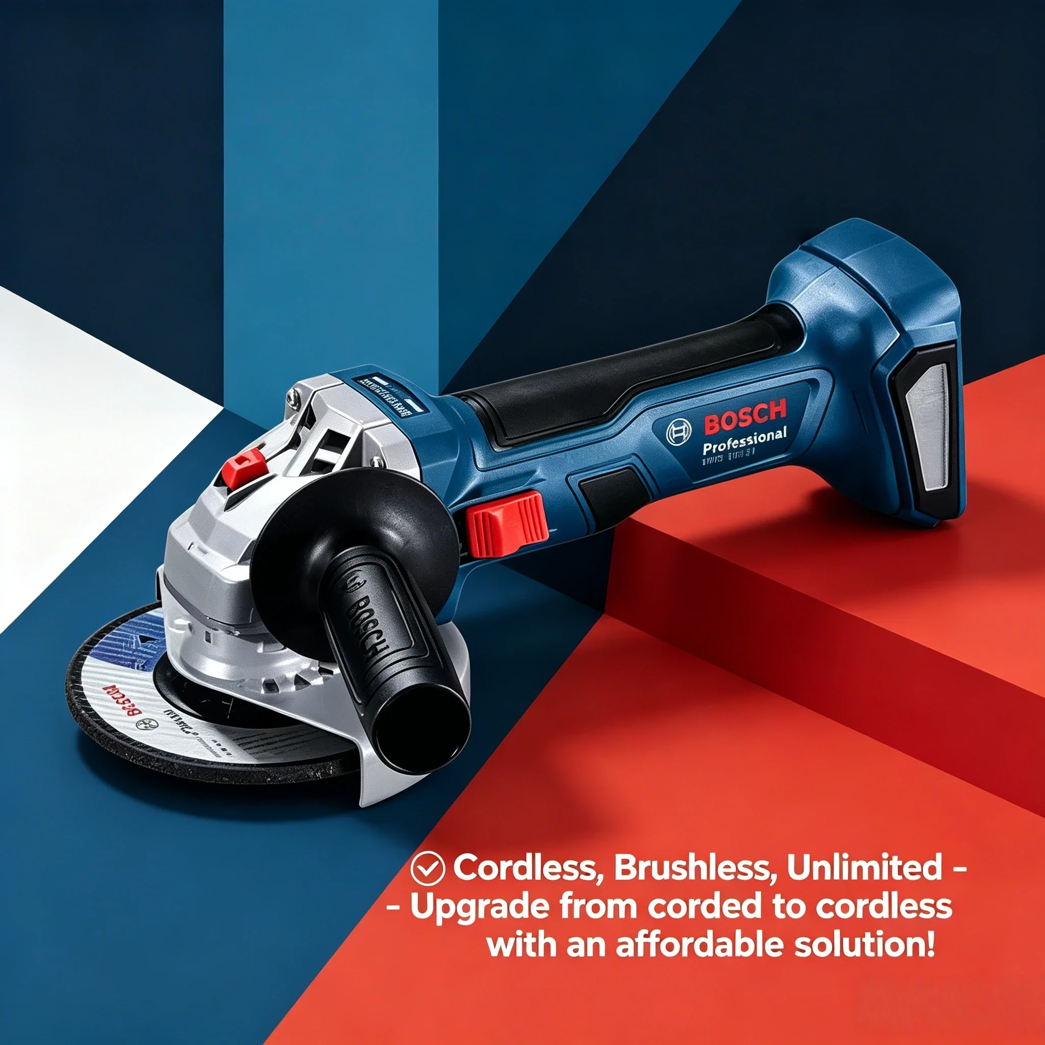 BOSCH GWS 18V-8 Cordless Angle Grinder 18V Professional Brushless 100MM Slide Switch Cutting Grinding Bosch Power Tools GWS18V-8