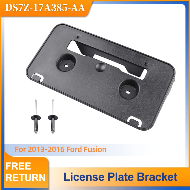 

DS7Z17A385AA Front Bumper License Plate Mounting Bracket Tag Holder Replacement Compatible with Ford Fusion 2013 2014 2015 2016