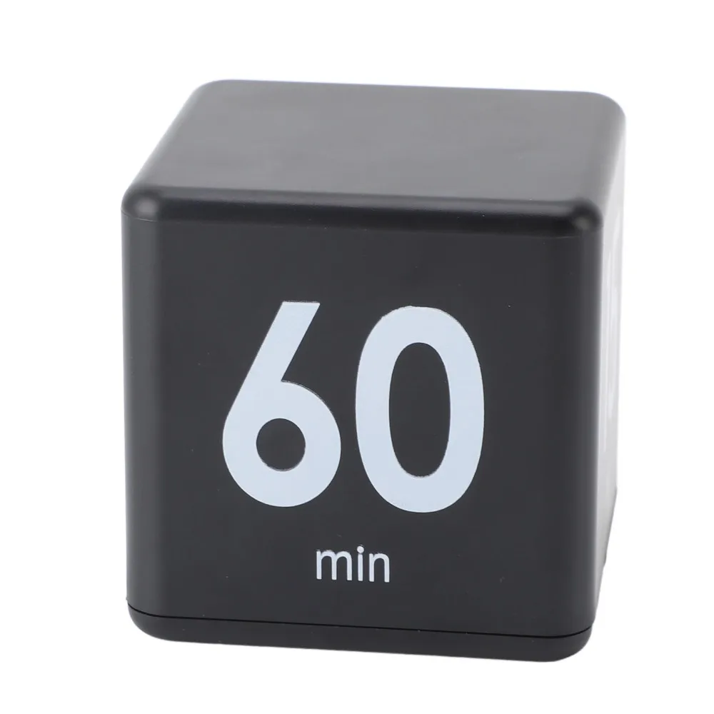 ABS Flip Timer Black Red Gravity Sensing Countdown Timer Digital Display 15 20 30 60 Minute Preset Cube Timer